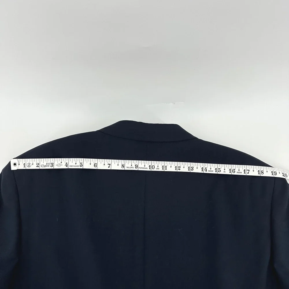 Hart Schaffner Marx Blazer Mens 42L Navy Blue‎ Gold Button Jack Nicklaus Preppy